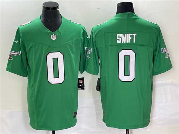 Men%27s Philadelphia Eagles #0 Swift Green 2023 F.U.S.E. Vapor Untouchable Stitched Jersey->new orleans saints->NFL Jersey